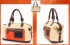 Orange/Tan Color-Block Handbag
