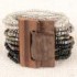 Ombre Wood Buckle Bracelet