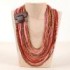 Wood Buckle Striped Necklace